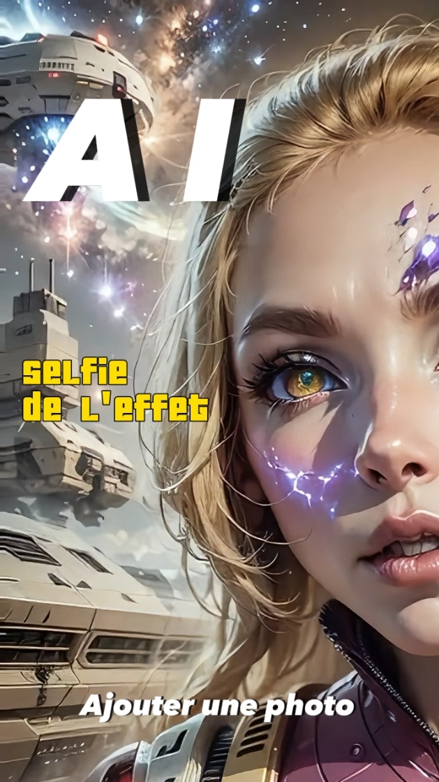 Selfie de l'effet IA