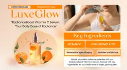 Beauty Product DIsplay vitamin c serum Facebook