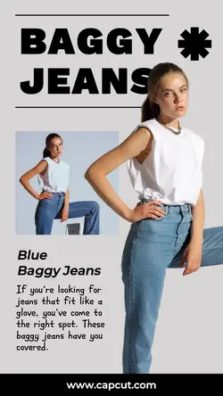 Fashion Jeans Display Product Instagram Story