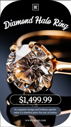 Accesories Diamond Ring Promotion Instagram Story