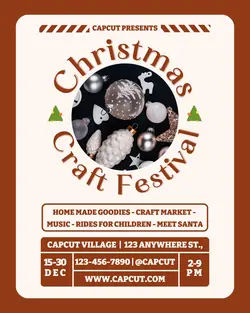Christmas Craft Festival Instagram Portrait