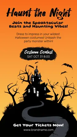 Halloween Party Invitations Instagram Story