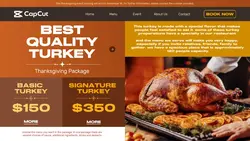 Thanksgiving Turkey Sale Promotion Website