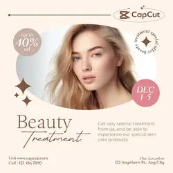 Beauty Treatment Promotion Instagram Feed