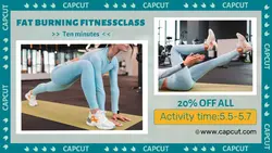 Workout & Fitness Fat burning Promotion modern
