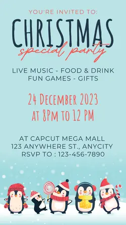 Christmas Party Invitation Card Tiktok