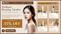 Beauty Skincare Promotion Twitch Banner