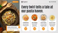 Pasta Menu FB Cover Photo