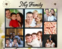 Non-Marketing Photo Collage My Family Minimalist