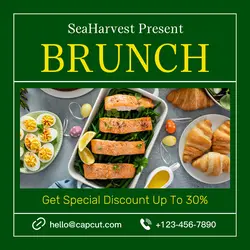 Food Restaurant Brunch Promotion Instagram Post 