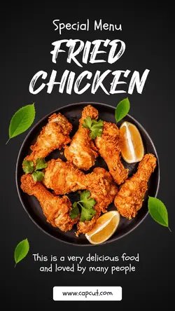 Fried Chicken Promotion Instagram Story