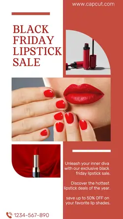 black friday lipstick sale instagram story