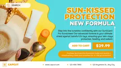 Beauty Sunscreen Promotion Facebook Cover