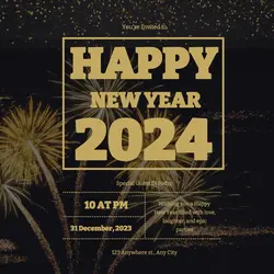 Happy New Year Instagram Post