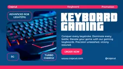 Keyboard Gaming Features Modern Twitter Post