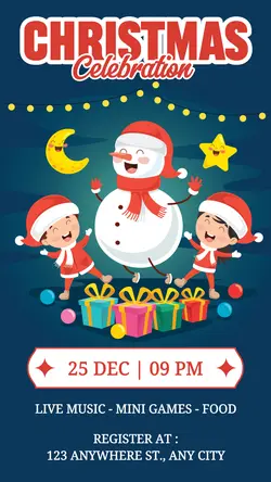 Christmas Celebration Invitation Instagram Story