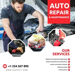 Cars Auto Repair Promotion Instagram Post