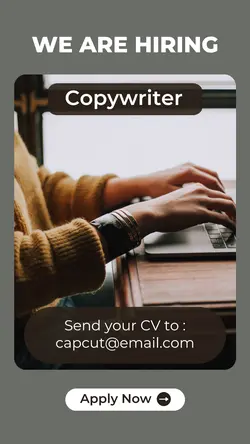 Business recruitment job instagram story