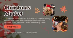 Christmas Market Banner Facebook App Ad
