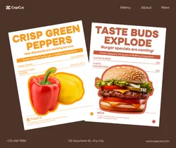 foodstuff&Chili burger recommend Minimalist style