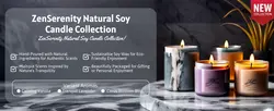 E-Commerce Household  ZenSerenity Natural Soy Candle Collection Detail Page