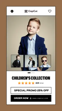 4 Multi-product Image + Children's Clothes Promotion