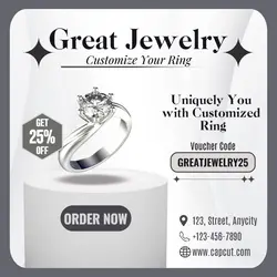 Custom Ring Jewelry Promo Instagram Post