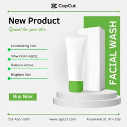 Facial Wash Instagram Post Green