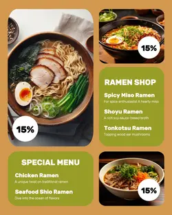 Special Ramen Menu