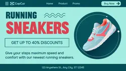 Running Sneakers Promotion Twitter Post