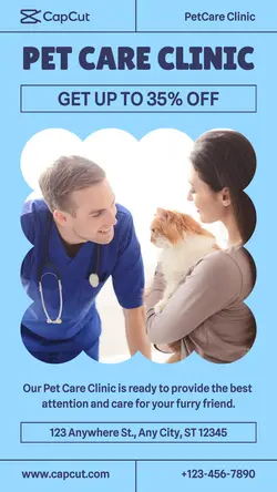 Pet Care Clinic Promotion Instagram Story