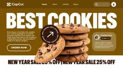 Best Cookies New Year Sale Promotion Website