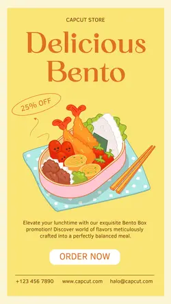 Food Delicious Bento Instagram Story