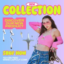 Y2K Fashion Promotion Instagram Post