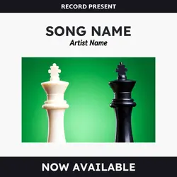 Non marketing Album cover Black and white style