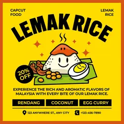 Lemak Rice Promotion Instagram Post