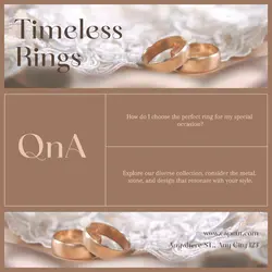 Fashion Industry Rings Product Display Instagram Post question and answer minimalist style