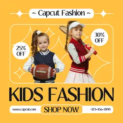 Kids Fashion Promotion Instagram Post