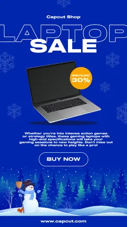 Electronic Laptop Sale Instagram Story