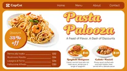 Pasta Menu Promotion Twitter Post