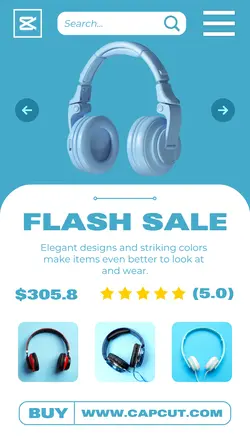 Flash Sale Headsets Promotion Page