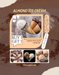 Buy 1 Get 1 Almond Ice Cream Chocolate