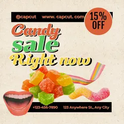 Snack packaging Candy Promotion Vintage