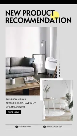Household table exhibition poster minimalist