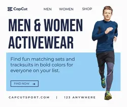 Fashion Men & Women Sportswear Facebook Post