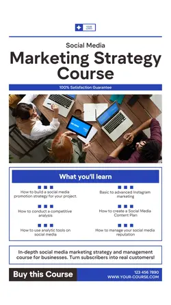 Marketing Strategy Course Instagram Story Post