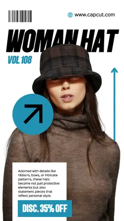 Woman Hat Promotion Instagram Story