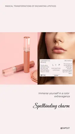 Beauty Lipstick Display Minimalist
