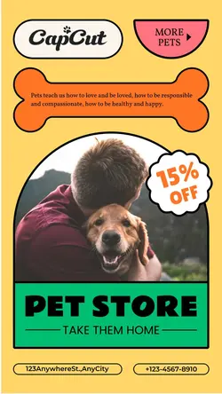 Pet Dog Product display Discount Retro
