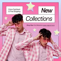 Pink Fashion Product Display Instagram Post